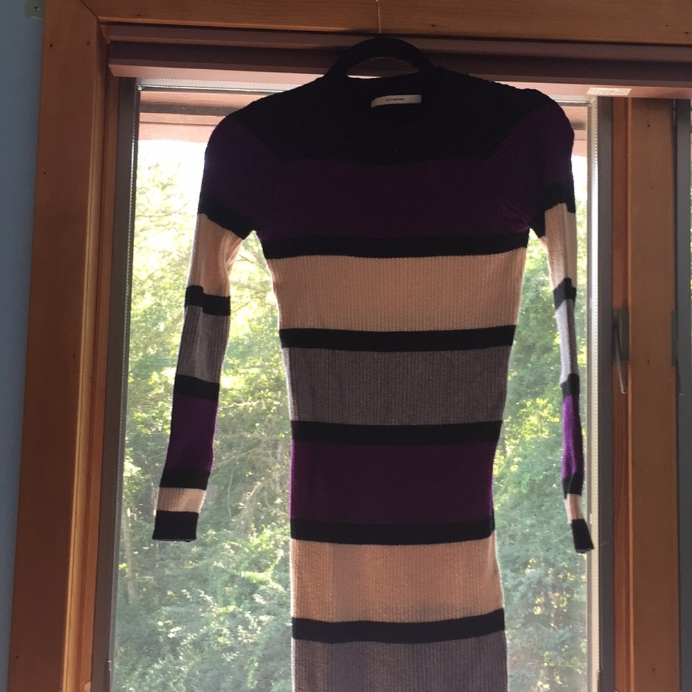 Stripped long dress